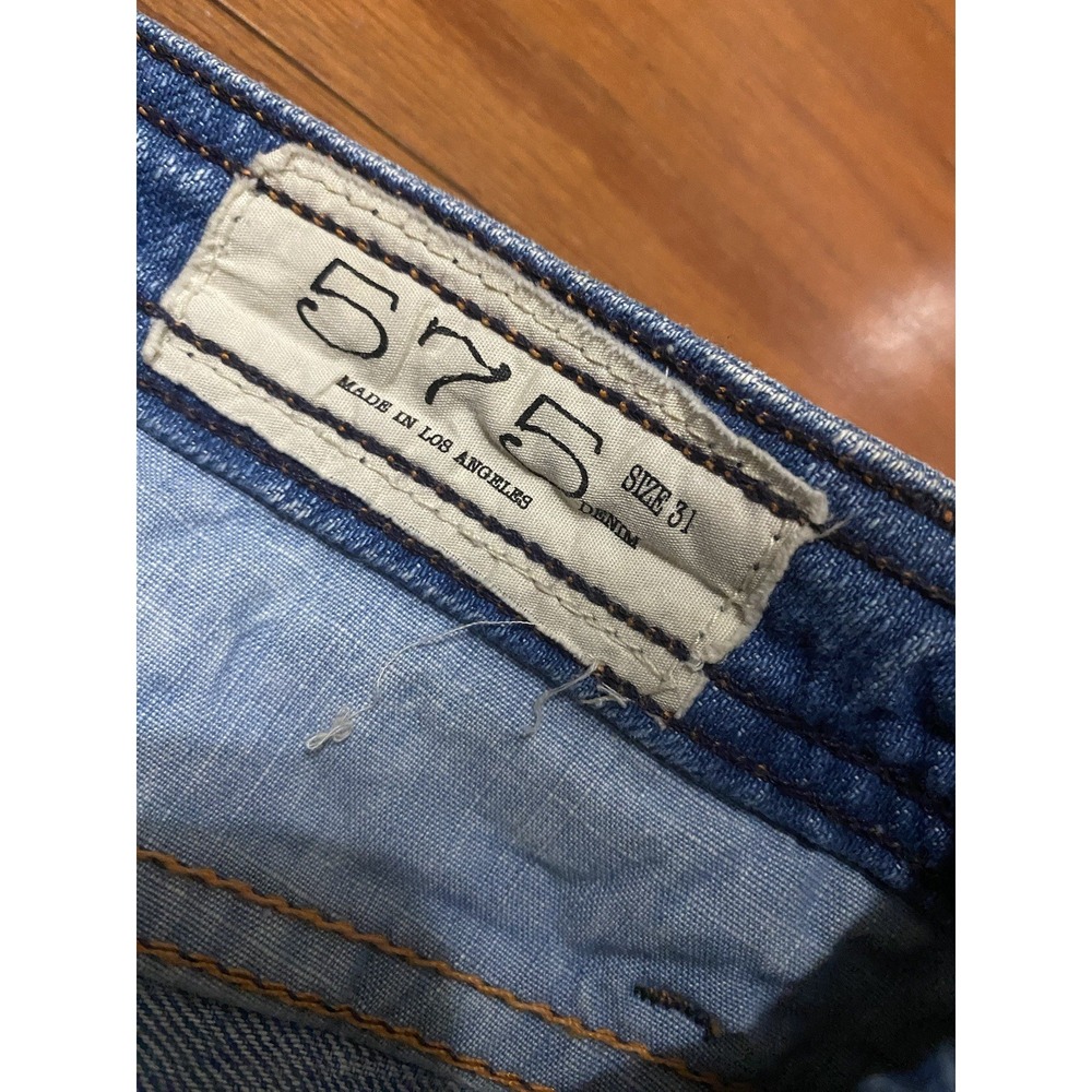 575 Denim Jeans Los Angeles Womens 31 (34x35) 575 LA Frank Mechaly - Picture 9 of 11